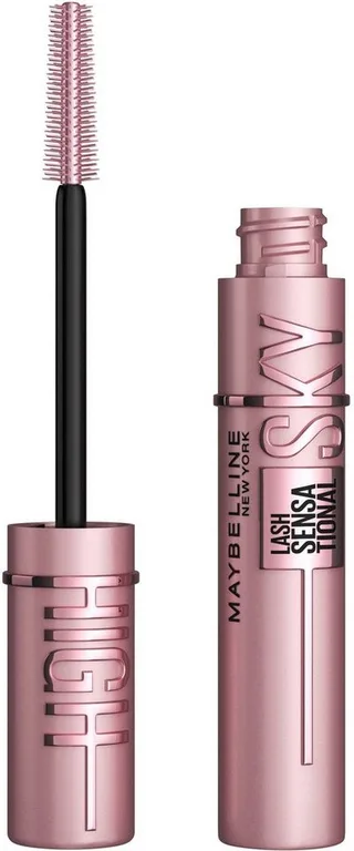 Mascara Sky High + Sky High Tinted Primer, mit Pro-Vitamin B5 fra Maybelline i Sort – produktbillede 3 af 5