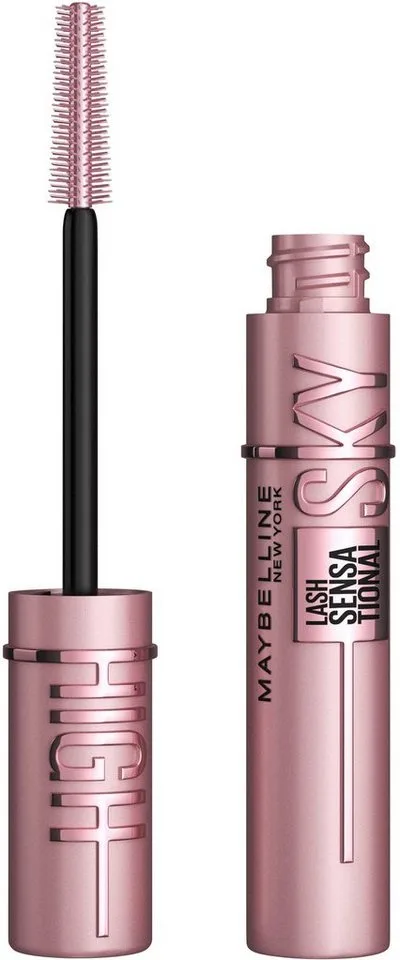 Mascara Sky High + Sky High Tinted Primer, mit Pro-Vitamin B5 fra Maybelline i Sort – produktbillede 3 af 5