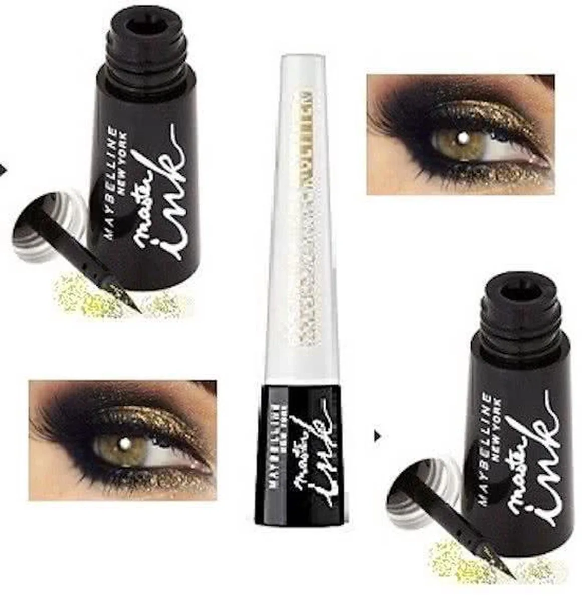 Master Ink Eyeliner - 20 Black Gold fra Maybelline i Sort, Guld – produktbillede