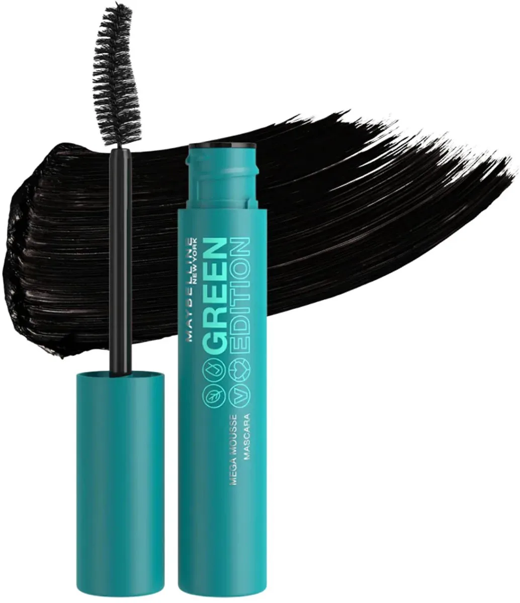Mega Mousse Mascara - Green Edition - 002 Very Black - VEGAN - Mascara - 9 ml de Maybelline en Noir – photo du produit
