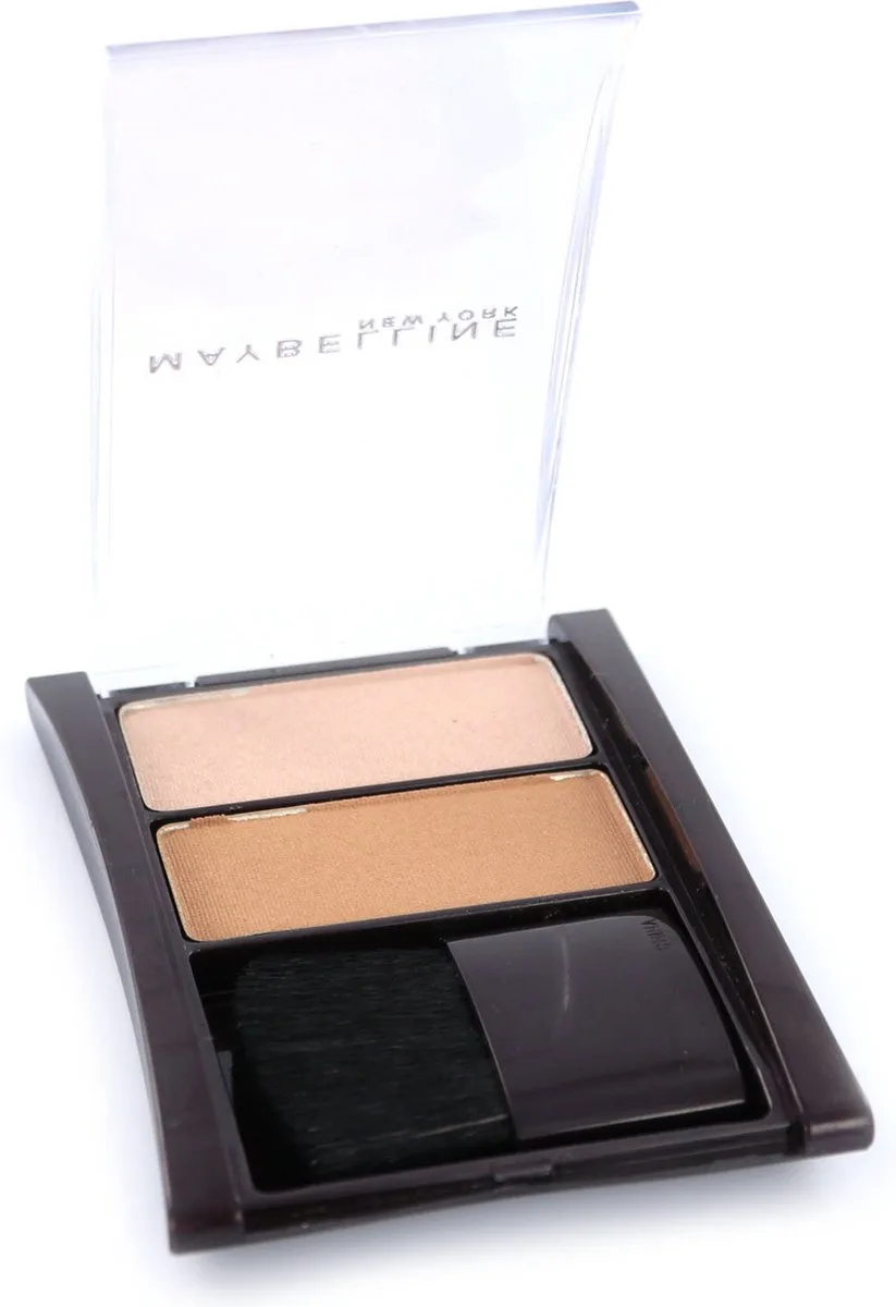 Mineral Power Bronzing Powder Duo - Glistening Sands van Maybelline in Lichtbruin, Bruin – productfoto