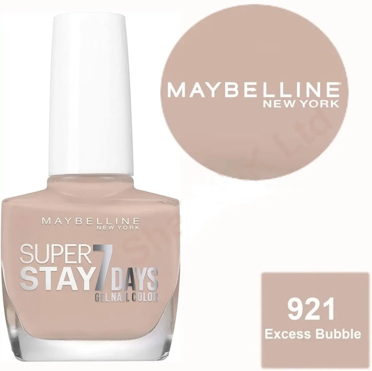 NAGELLAK GEL SUPERSTAY 7 DAYS 921 by Maybelline in Excess Bubbles – product photo
