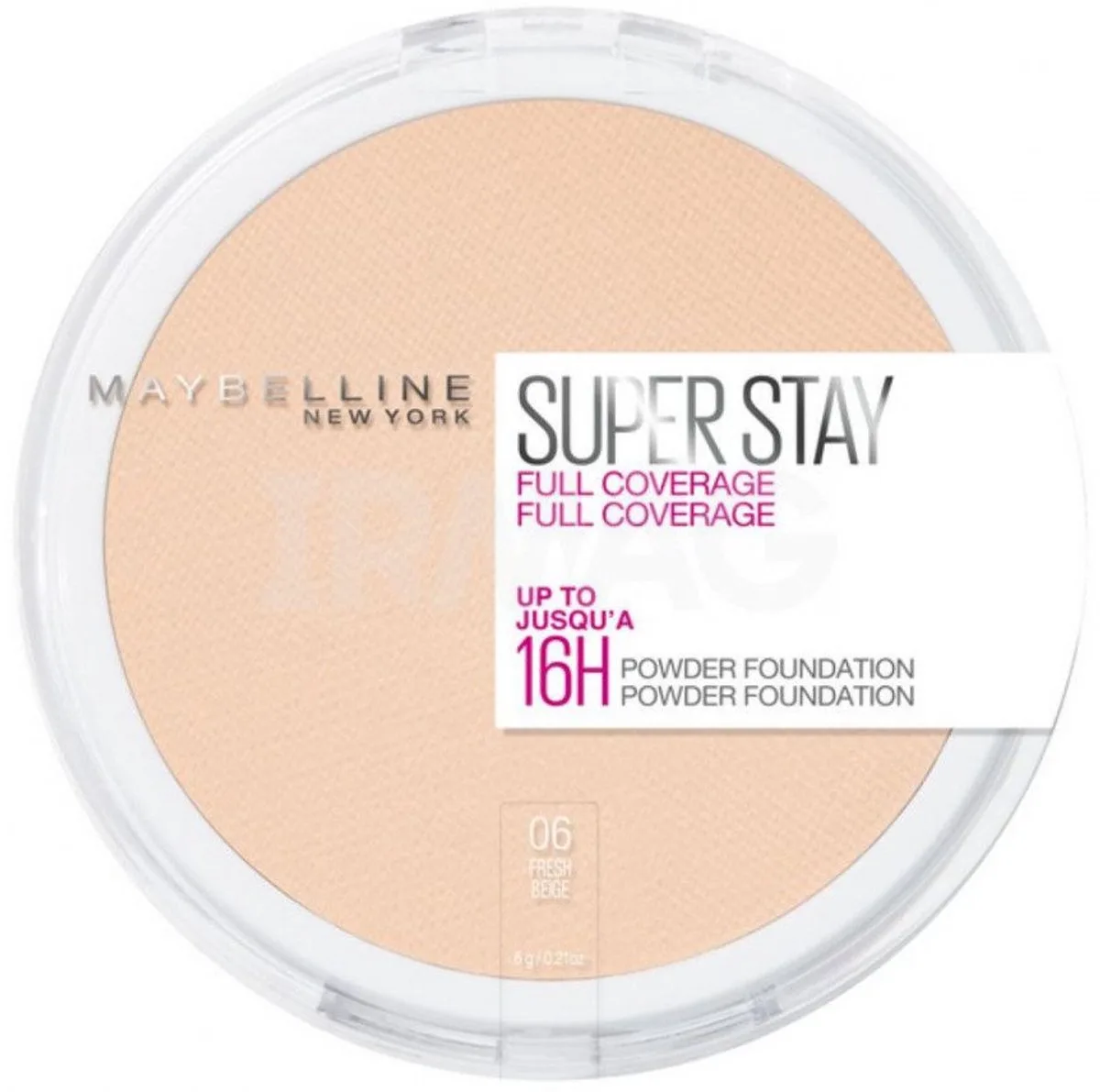 SuperStay 16H Full Coverage Compact Poeder - 06 Fresh Beige van Maybelline in 06 Ivoire Clair – productfoto