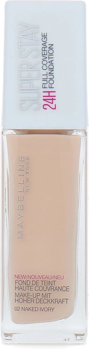SuperStay Full Coverage 24H Foundation - 02 by Maybelline in Naked Ivory – product photo