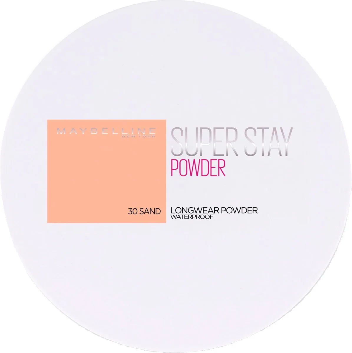 SuperStay Full Coverage Powder Foundation 30 Sand - Super Dekkende, Langhoudende Foundation Poeder met Matte Finish - Poeder voor Egaal Uitziende Huid - 9 gr. van Maybelline in 30 Sand – productfoto