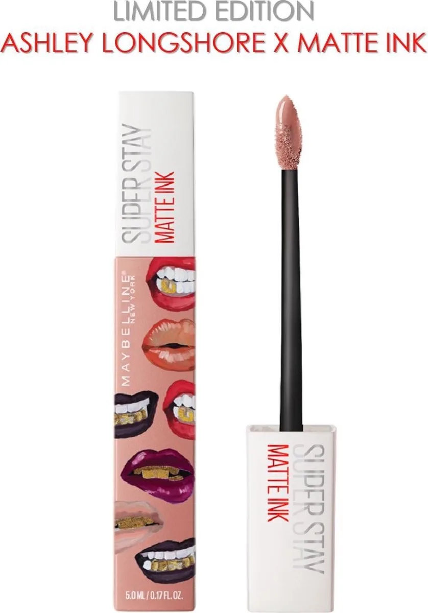 Superstay Langhoudende Lippenstift - Matte Ink x Ashley Longshore - 05 Loyalist - Roze - Limited Edition von Maybelline in 05 Loyalist Limited Edition – Produktfoto