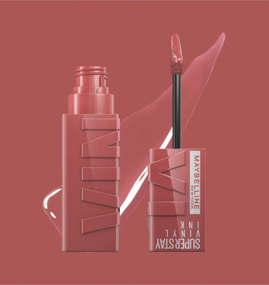 SuperStay Vinyl Ink Liquid Lippenstift 15 Peachy fra Maybelline i 15 peachy – produktbillede