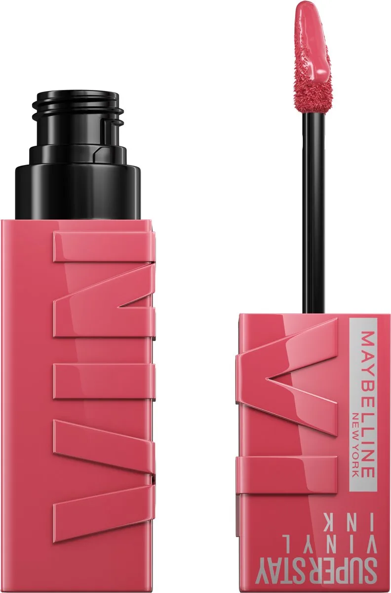 SuperStay Vinyl Ink Longwear Liquid Lipstick - 160 Sultry - vloeibare lippenstift - voor een schitterende glans en intense kleur - blijft tot wel 16 uur zitten - geeft niet af - roze von Maybelline in 160 Sultry – Produktfoto