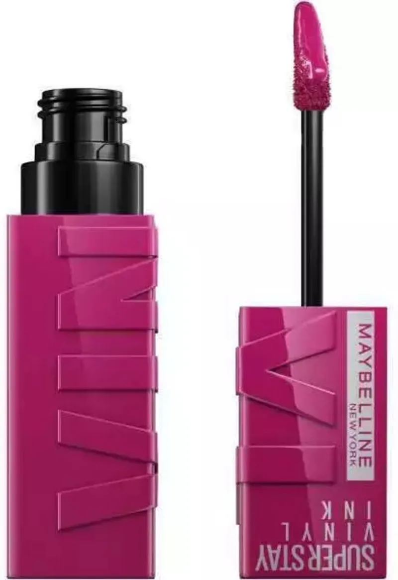 SuperStay Vinyl Ink Longwear Liquid Lipstick - 170 Unafraid - vloeibare lippenstift - voor een schitterende glans en intense kleur - blijft tot wel 16 uur zitten - geeft niet af - roze von Maybelline in 170 Unafraid – Produktfoto