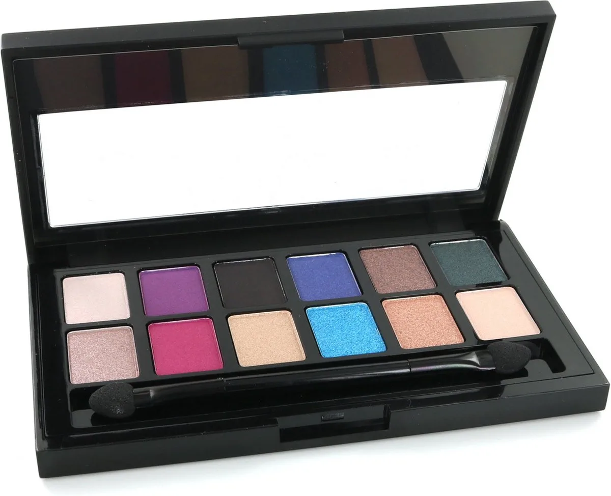 The Graffiti Nudes Oogschaduw Palette van Maybelline in Roze, Beige, Bruin, Blauw, Groen, Paars – productfoto