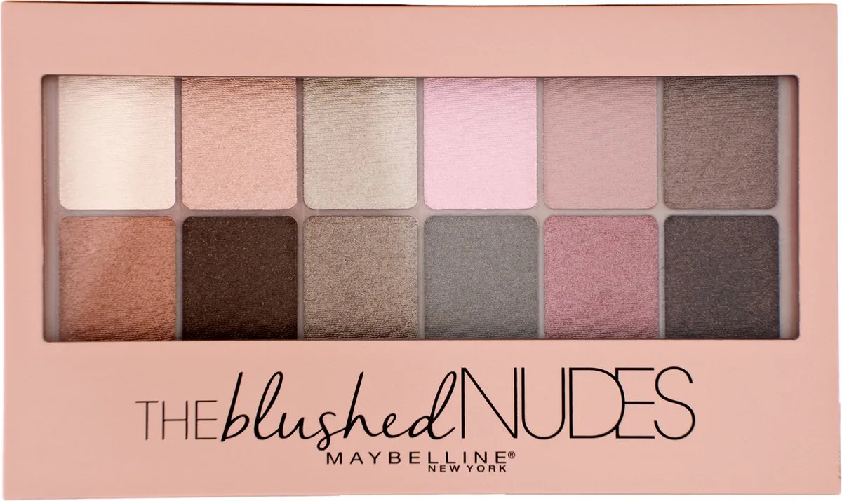 The Palette 12 Kleuren Oogschaduw by Maybelline in Blushed Nudes – product photo