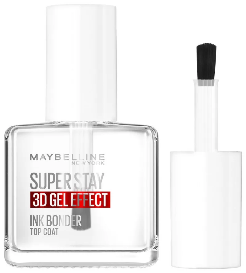 Überlack SUPER STAY INK BONDER TOP COAT, 3D Gel-Effekt de Maybelline en Blanc – photo du produit