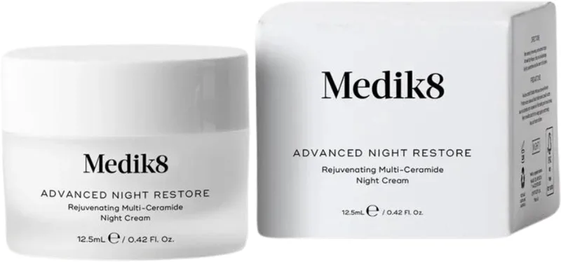 Advanced Night Restore - Multi-ceramide nachtcrème travelsize fra Medik8 i 12,5 ml – produktbillede