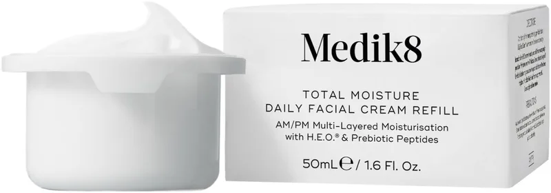 Total Moisture Facial Cream Refill von Medik8 in 50 ml – Produktfoto
