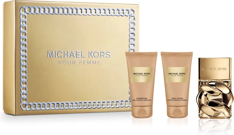 pour Femme Giftset - 50 ml eau de parfum spray + 50 ml showergel + 50 ml bodylotion - cadeauset voor dames från Michael Kors – produktbild
