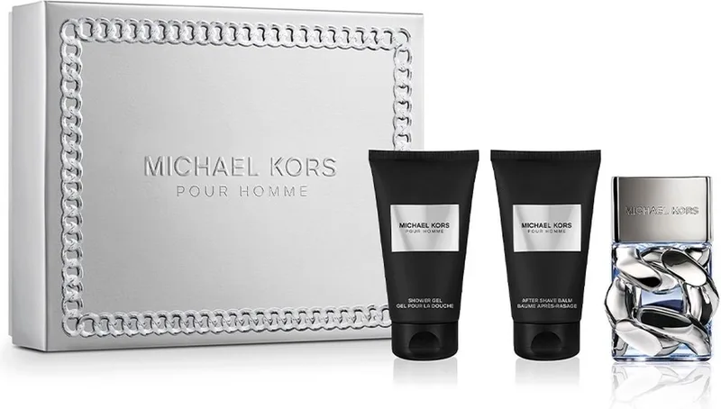 pour Homme Giftset - 50 ml eau de parfum spray + 50 ml aftershave balm + 50 ml showergel - cadeauset voor heren de Michael Kors – photo du produit