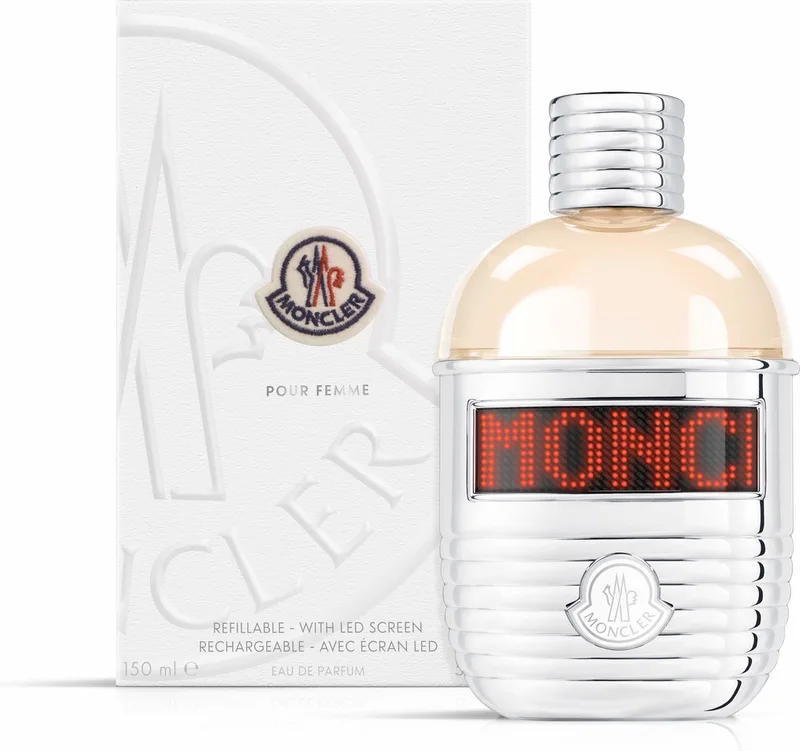 Pour Femme - LED Screen + Refillable - Eau de Parfum - Damesgeur van Moncler in 150 ml – productfoto