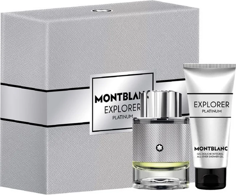 Explorer Platinum Giftset - 60 ml eau de parfum spray + 100 ml showergel - cadeauset voor heren fra Montblanc – produktbillede