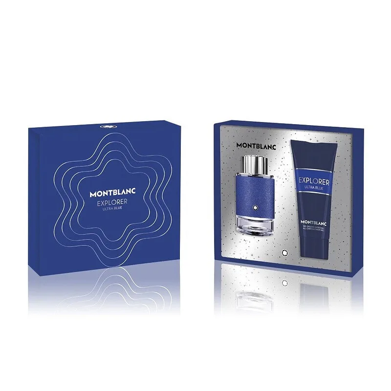 Explorer Ultra Blue Geschenkset – Parfüms (Eau de Parfum 60 ml + Duschgel 100 ml) für Herren von Montblanc – Produktfoto