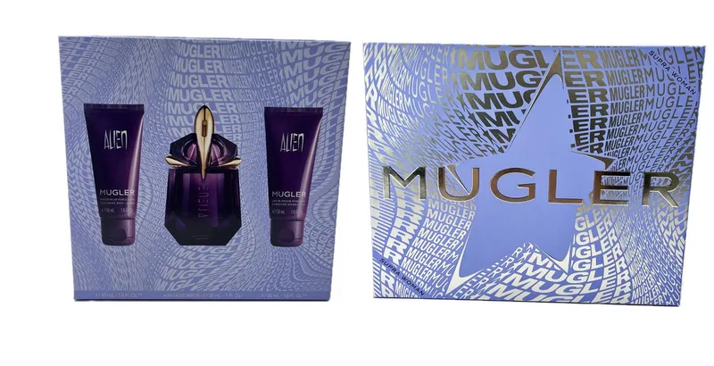 Duft-Set Thierry Mugler Alien Geschenkset, 3-tlg., Nachfüllbar fra Mugler – produktbillede