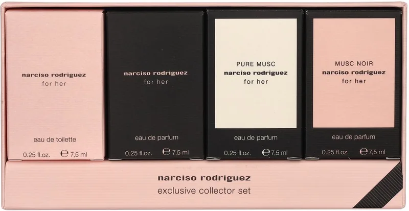 Collection Set For Her 30 ml - Edt Spray 7,5ml/Edp Spray 7,5ml/Pm 7,5ml/Mn 7,5ml by Narciso Rodriguez – product photo