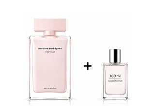 Duft-Set for her EdP 100 ml inkl. Bonus Eau de Parfum 100 ml, 2-tlg., Händlerbundle mit zusätzlichem Eau de Parfum 100 ml Bonus van Narciso Rodriguez in 100 ml – productfoto 1 van 4
