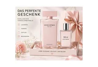 Duft-Set for her EdP 100 ml inkl. Bonus Eau de Parfum 100 ml, 2-tlg., Händlerbundle mit zusätzlichem Eau de Parfum 100 ml Bonus van Narciso Rodriguez in 100 ml – productfoto 3 van 4
