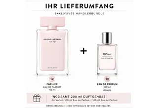 Duft-Set for her EdP 100 ml inkl. Bonus Eau de Parfum 100 ml, 2-tlg., Händlerbundle mit zusätzlichem Eau de Parfum 100 ml Bonus van Narciso Rodriguez in 100 ml – productfoto 2 van 4