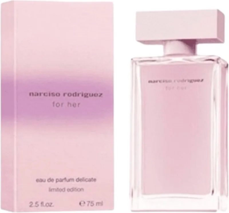 For Her Delicate Limited Edition Eau de Parfum van Narciso Rodriguez in 75 ml – productfoto