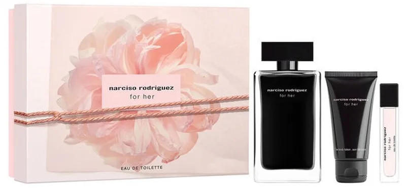 Parfumset voor Dames Narciso Rodriguez FOR HER EDT 3 Onderdelen fra Narciso Rodriguez – produktbillede