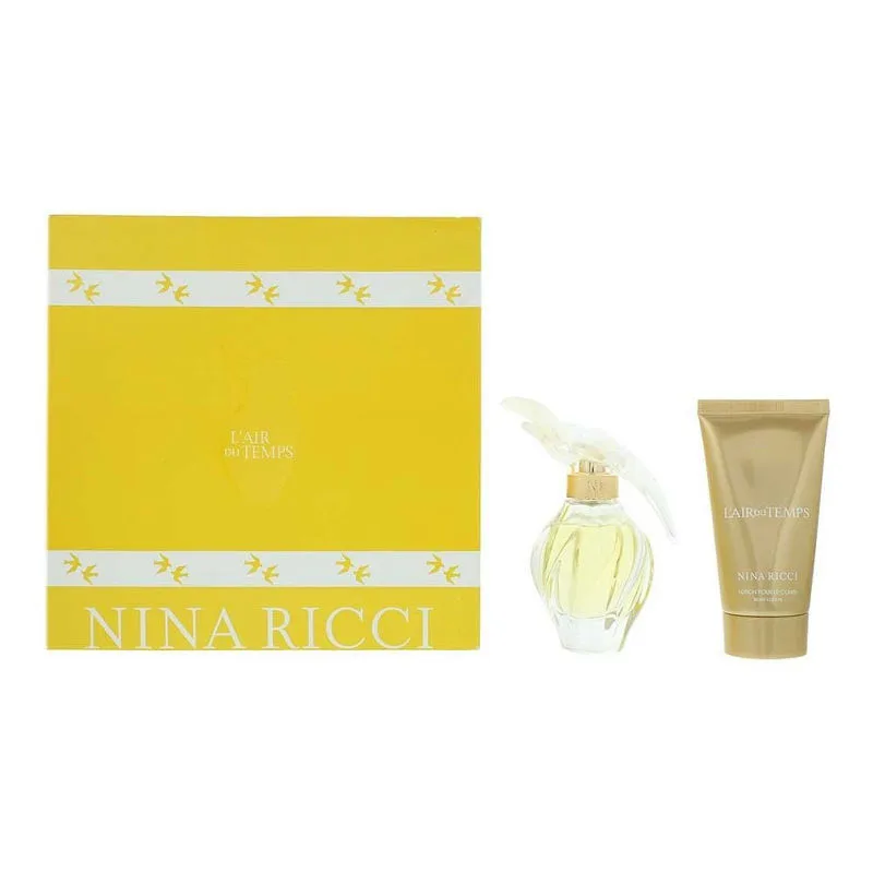 L'Air du Temps 2-teiliges Geschenkset: Eau de Toilette 50 ml - Körperlotion 75 ml für Damen fra Nina Ricci – produktbillede
