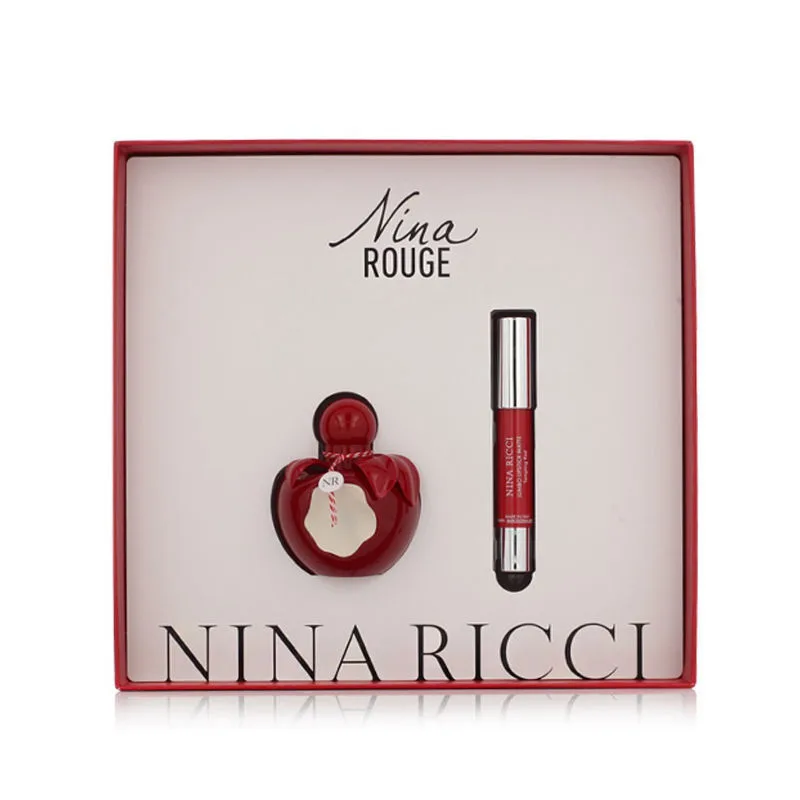 Nina Rouge EDT 50 ml + Lippenstift Stick 75 ml (Woman) von Nina Ricci – Produktfoto