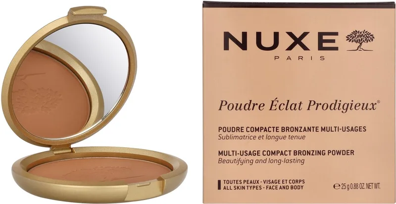 Poudre Eclat Prodigieux Bronzing Powder by Nuxe in Zongebruinde teint – product photo