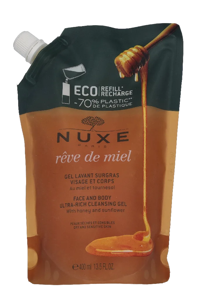 Reve De Miel Face And Body Ultra-Rich Cleansing Gel Douche & bad van Nuxe in 400 ml – productfoto