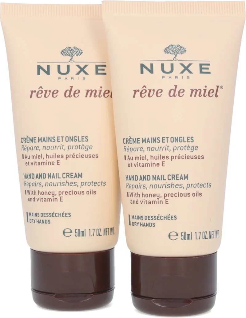 Rêve de Miel Hand and Nail Cream Hand- en Nagelcrème - 2 stuks von Nuxe – Produktfoto