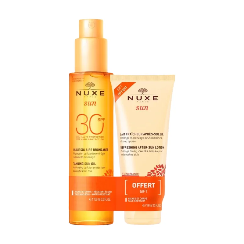 Sun Sonnenöl LSF 30 + After-Sun-Milch Set van Nuxe – productfoto