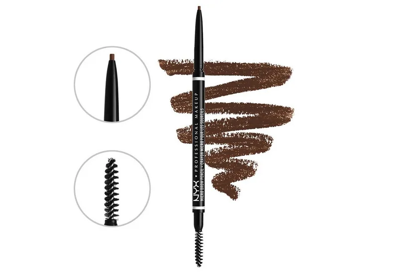 Augenbrauen-Stift MICRO BROW PENCIL, mit feinen Härchen von NYX Professional Makeup in Braun – Produktfoto 2 von 4
