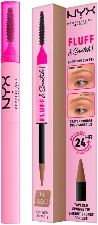 Augenbrauen-Stift NYX Professional Makeup Fluff & Snatch Puder Augenbrauenstift von NYX Professional Makeup in Beige – Produktfoto 2 von 4