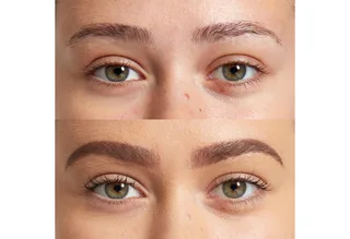 Augenbrauen-Stift PRECISION BROW PENCIL, doppelseitig, ultradünn, mit flacher Spitze fra NYX Professional Makeup i Brun – produktbillede 4 af 5