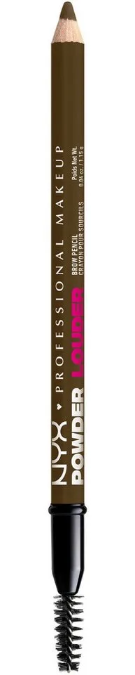 Augenbrauenpflege POWDER LOUDER BROW PENCIL, verleiht sowohl verdichtete als auch voller aussehende Augenbrauen fra NYX Professional Makeup i Hvid – produktbillede 3 af 5