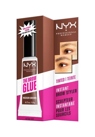 Augenbrauenpflege THE BROW GLUE INSTANT BROW STYLER, für extremen Halt von bis zu 16 Stunden fra NYX Professional Makeup i Brun – produktbillede 5 af 5