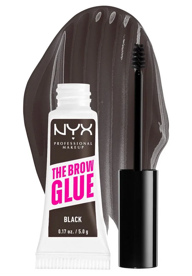 Augenbrauenpflege THE BROW GLUE INSTANT BROW STYLER, für extremen Halt von bis zu 16 Stunden von NYX Professional Makeup in Schwarz – Produktfoto 2 von 5
