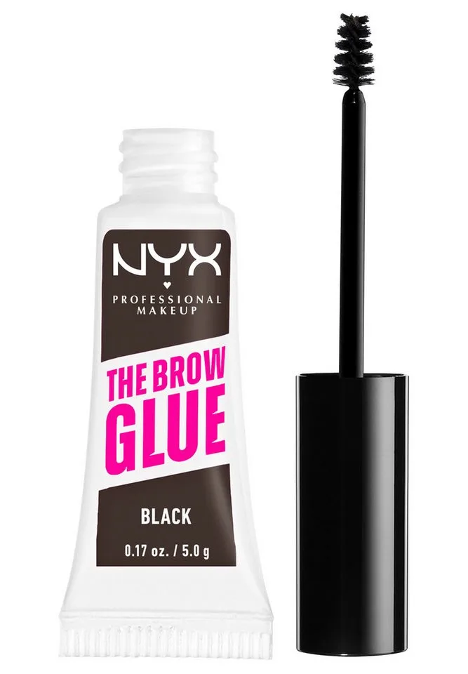Augenbrauenpflege THE BROW GLUE INSTANT BROW STYLER, für extremen Halt von bis zu 16 Stunden von NYX Professional Makeup in Schwarz – Produktfoto 1 von 5