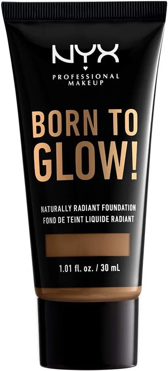 Born To Glow Foundation 18 by NYX Professional Makeup in Deep Sable – product photo