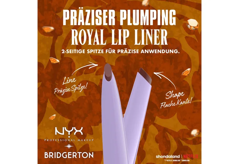 Bridgerton Royal Treasures Lip Kit 06 Lip Kits fra NYX Professional Makeup i Brun, 1 st – produktbillede 5 af 5