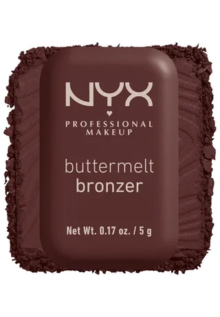 Bronzer BUTTERMELT BRONZE BRONZER, für einen natürlichen Glow, der den ganzen Tag lang hält von NYX Professional Makeup in Braun – Produktfoto 1 von 4