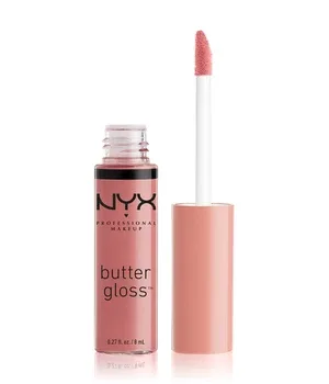 Butter Gloss Lipgloss de NYX Professional Makeup en Lichtbruin, 8 ml – photo du produit
