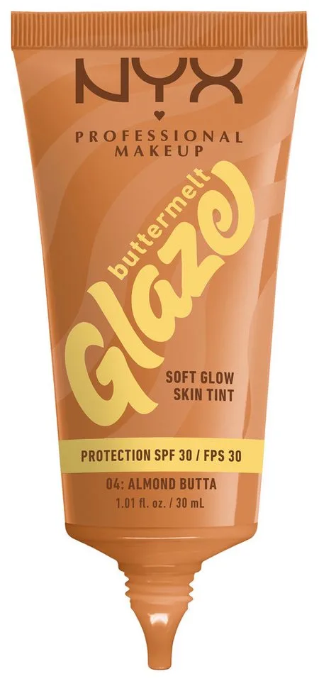 Buttermelt Glaze Soft Glow Skin Tint SPF 30 Vloeibare foundation by NYX Professional Makeup in Lichtbruin, 30 ml – product photo 3 of 5