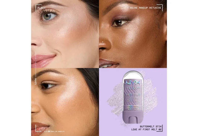 Buttermelt Stix Glow Boosting Stick Highlighter de NYX Professional Makeup en Crème, 5 g – photo du produit 3 sur 4