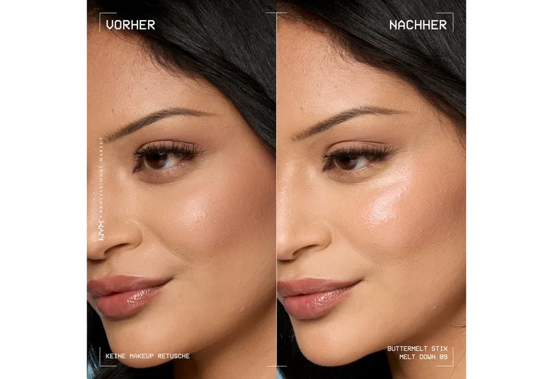 Buttermelt Stix Glow Boosting Stick Highlighter van NYX Professional Makeup in Roze, 5 g – productfoto 4 van 4